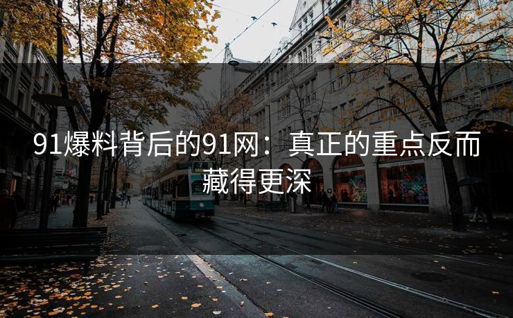 91爆料背后的91网:真正的重点反而藏得更深 第1张 91爆料背后的91网:真正的重点反而藏得更深 第1张